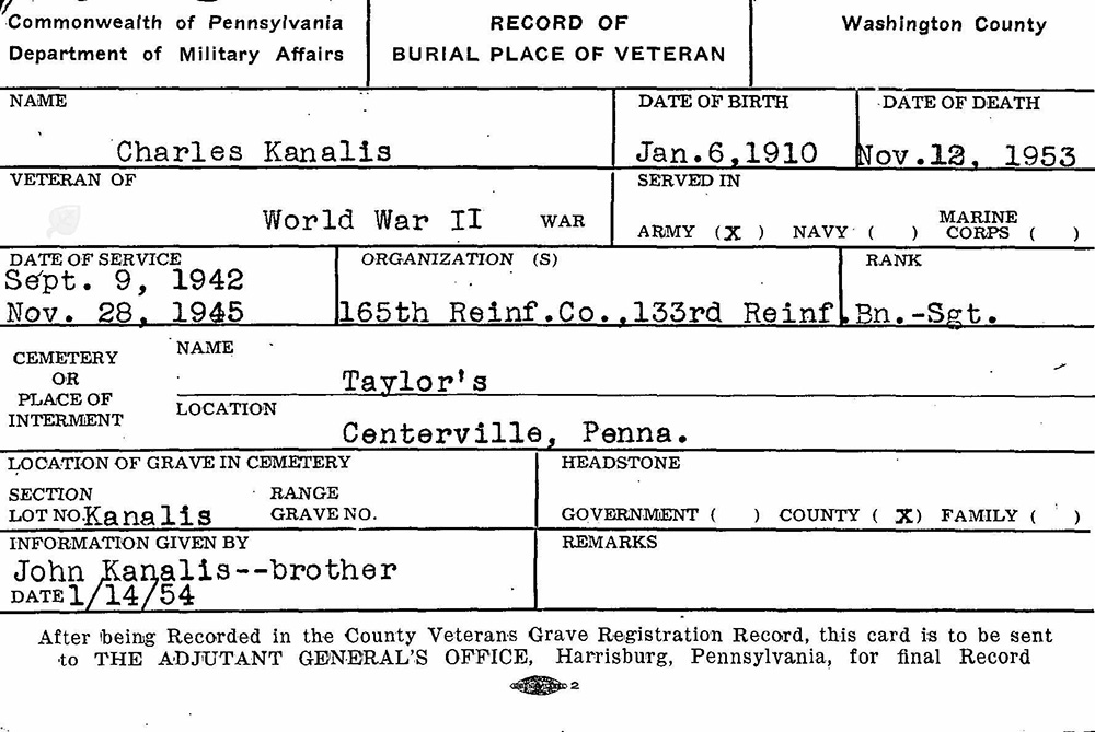 veteran burial